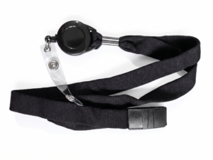 Black Tubular Lanyard - with Retractable Holder