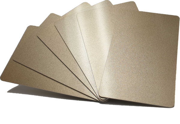 Metallic Gold CR-80 Cards