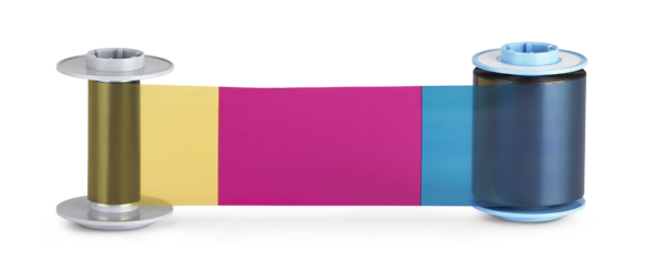 Fargo HDP6600 YMCKK Full-colour ribbon with two resin black panels