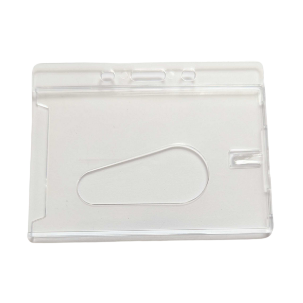 Clear Rigid Plastic Card Holder Landscape