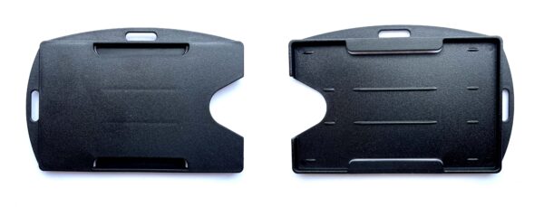 Rigid Single Card Holder (Portrait & Landscape) Black