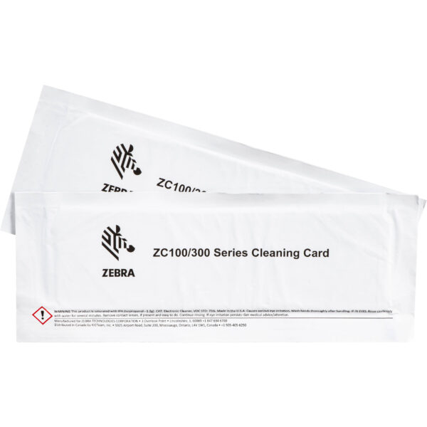 Zebra ZC300 Cleaning Card Kit (10 pack)